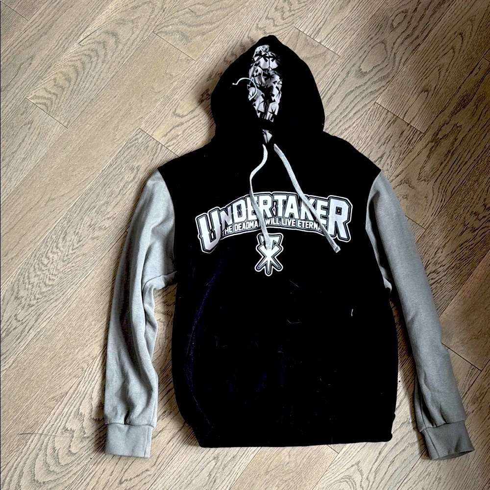 WWE THE UNDERTAKER DEADMAN Black and Gray Men's Hoodie